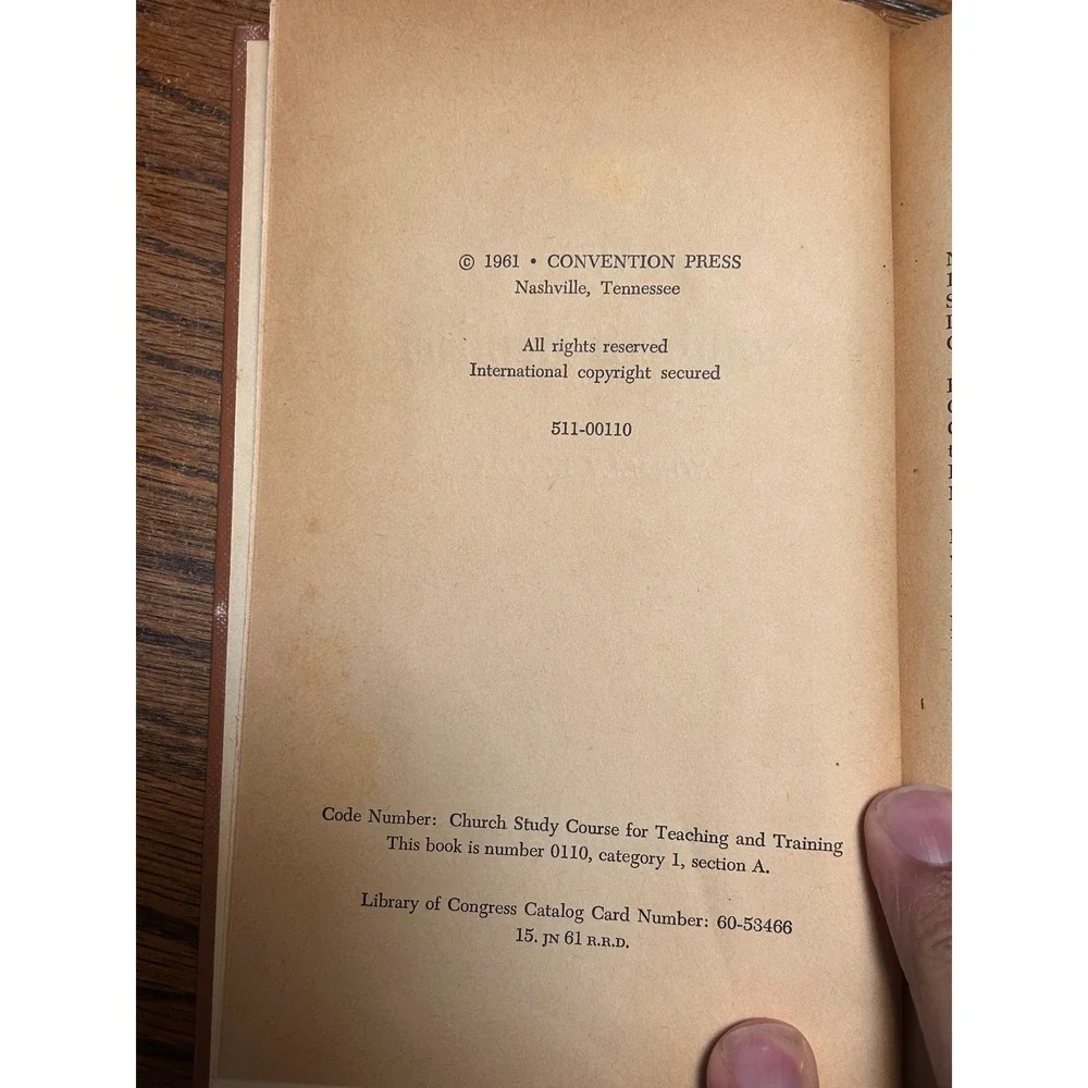 We Southern Baptists Norman‎ W Cox 1961 Hardcover Vintage Religious Study Book